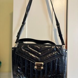 Michael Kors Black Quilted Shoulder Bag